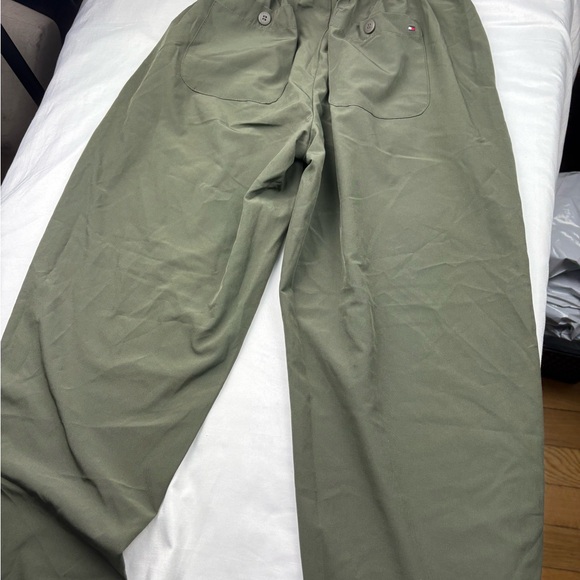 Tommy Hilfiger Olive Wide Leg Pants - Picture 5 of 5